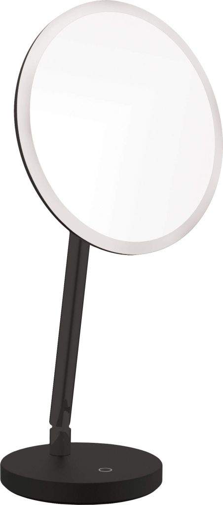 Deante Silia příslušenství, volně stojící kosmetické LED zrcátko na rameni, zvětšení (3x), černá matná, ADI_N812