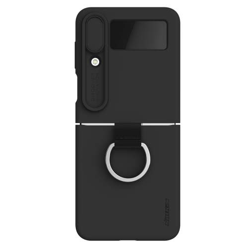 Nillkin CamShield Silky silikonové pouzdro na Samsung Galaxy Z Flip 4 Black