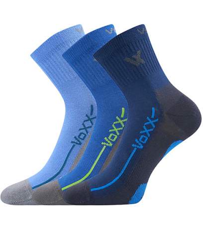 Ponožky dětské Voxx Barefootik 3 ks - modré, 20-24