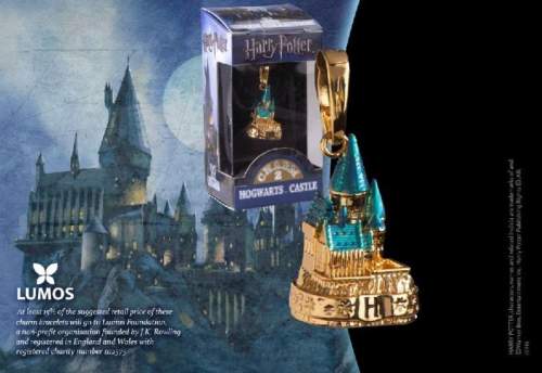 Harry Potter přívěsek Lumos - Hogwarts Gold (Bradavice, zlaté)