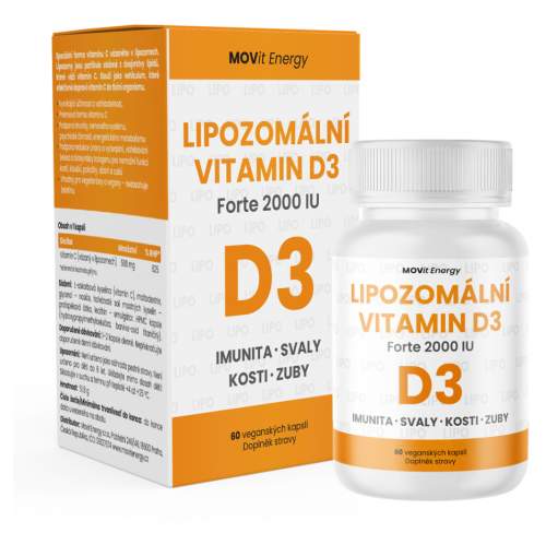 MOVIT ENERGY Lipozomální vitamin D3 forte 2000 IU 60 kapslí