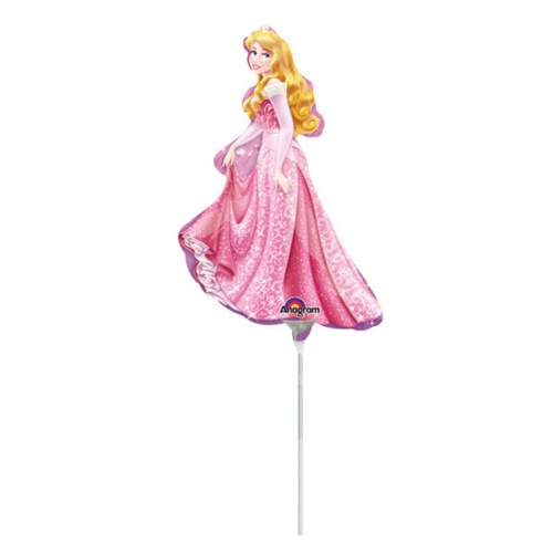 Amscan Balónky na tyčku - Disney - Šípková Růženka 23 cm - 5 ks