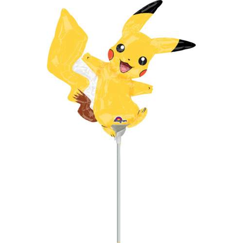 Amscan Balónky na tyčku - Pikachu 30x30 cm - 5 ks