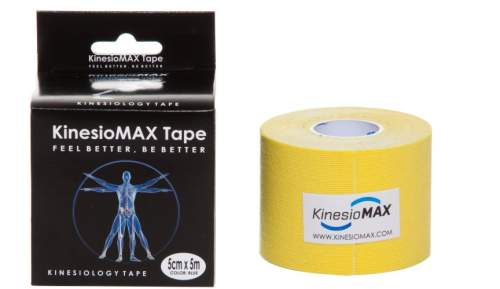 KineMAX Classic kinesiology tape žlutá 5cmx5m