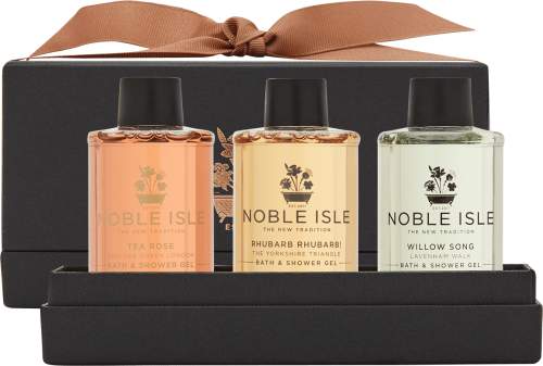 Noble Isle Fresh & Clean sada koupelových a sprchových gelů 3 x 75 ml