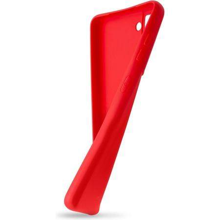 pouzdro na mobil Zadní pogumovaný kryt Fixed Story pro Samsung Galaxy A34 5G, červený