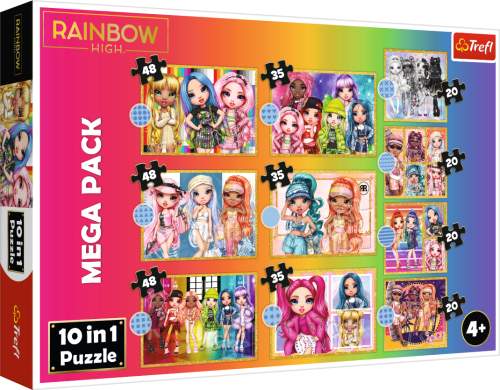 TREFL Puzzle Rainbow High MEGA PACK 10v1