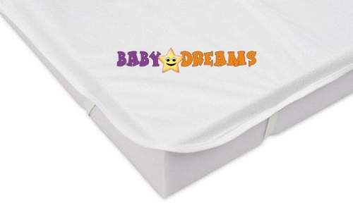 Baby Nellys Chránič matrace 120x60cm, bílý - kolekce Baby Dreams, vel. 120x60