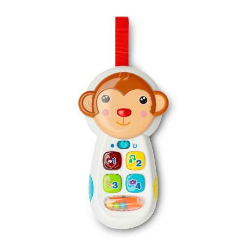 Dětská edukační hračka Toyz telefon opička - multicolor