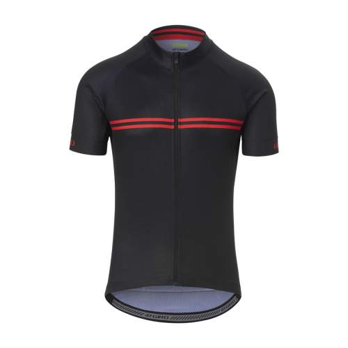 Giro Chrono Sport pánský dres krátký rukáv Black/Red Classic Stripe vel. M