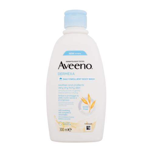 Aveeno Dermexa Daily Emollient Body Wash 300 ml zklidňující a ochranný sprchový gel pro velmi suchou a svědivou pokožku pro ženy