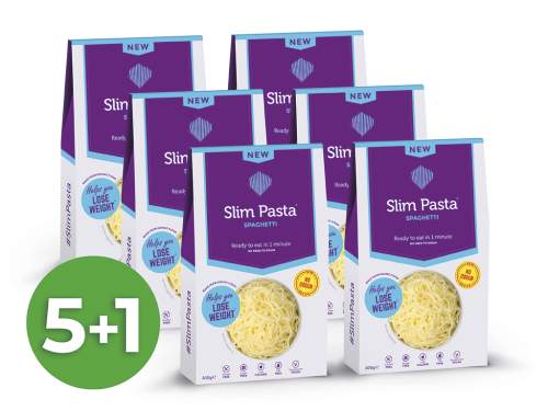 Výhodný balíček konjakových špaget Slim Pasta bez nálevu | 5+1 zdarma | 1200 g