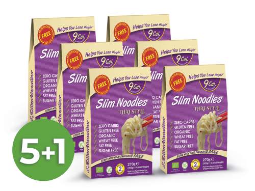 Výhodný balíček konjakových thajských nudlí Slim Pasta v nálevu | 5+1 zdarma | 1620 g