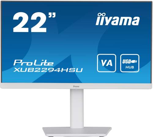 iiyama ProLite/XUB2294HSU-W2/21,5"/VA/FHD/75Hz/1ms/White/3R, XUB2294HSU-W2