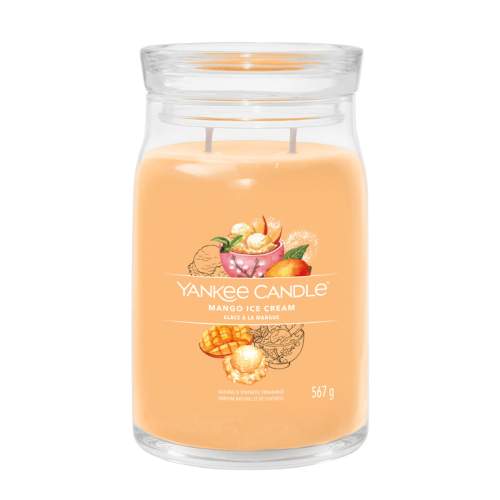 Yankee Candle Aromatická svíčka Signature sklo velké Mango Ice Cream 567 g