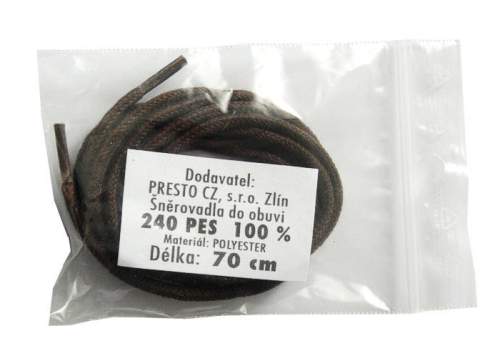 Dr. Grepl Voskovaná tenká kulatá do polobotek 80 cm černá