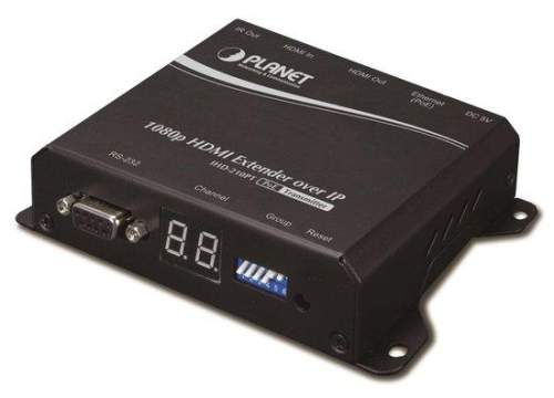 Planet IHD-210PT, HDMI video extender, vysílač, FullHD, H.264, multicast,IR, napájení PoE