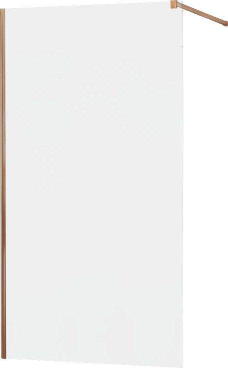 Mexen Kioto sprchová zástěna 70x200 cm 8 mm, profil růžové zlato, sklo efekt námrázy, 800-070-101-60-30