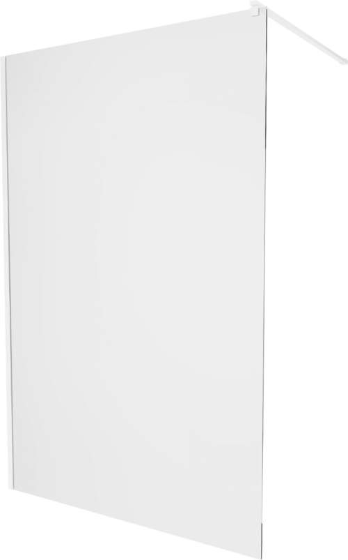 Mexen Kioto, Walk-In sprchová zástěna 50 x 200 cm, 8mm čiré sklo, bílý profil, 800-050-101-20-00