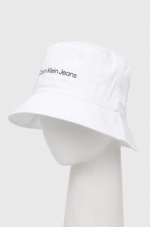 Bílý pánský klobouk Calvin Klein Jeans