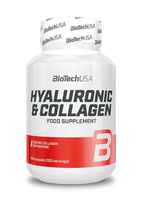 BiotechUSA Hyaluronic & Collagen 100 kapslí