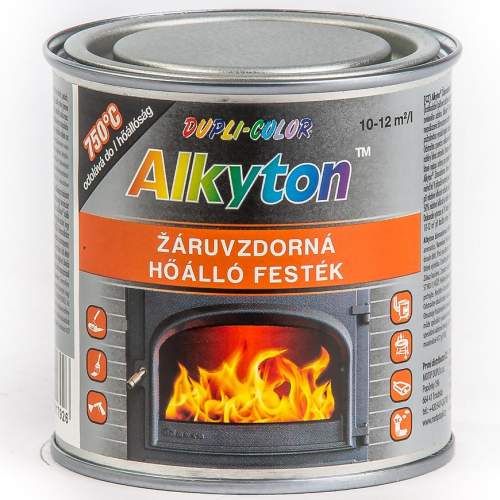 Alkyton žáruvzdorná barva 0,25 L stříbrný