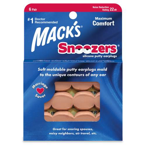Mack's Snoozers špunty do uší proti chrápání - 6 párů