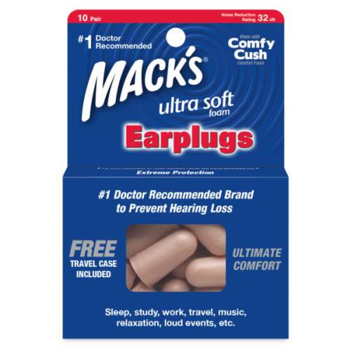 Mack's Ultra Soft špunty do uší - 10 párů