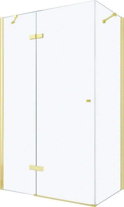 MEXEN/S ROMA sprchový kout 120x100 cm, transparent, zlatá 854-120-100-50-00