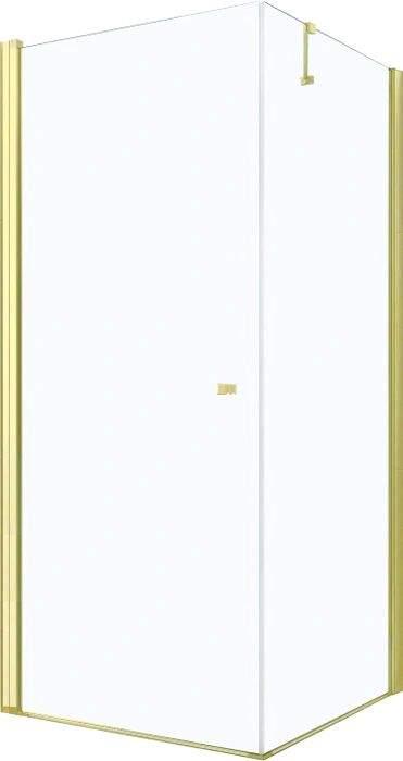 Mexen Pretoria sprchový kout 80x100 cm, zlatý profil, 6mm čiré sklo, 852-080-100-50-00