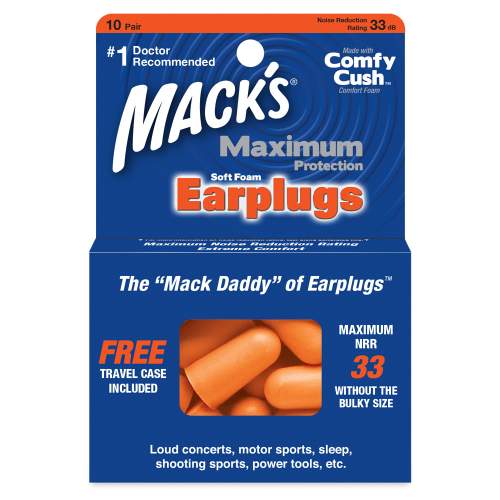 Mack's Maximum špunty do uší - 10 párů