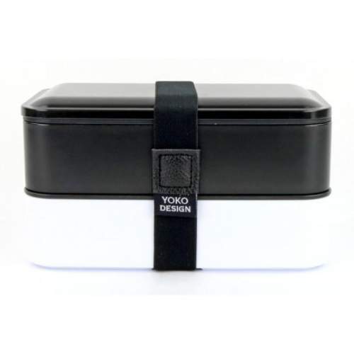 Yoko Design box na jídlo dvoupatrový, černý