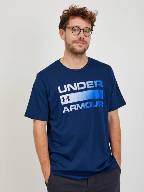 Under Armour Pánské triko Team Issue Wordmark SS, Tmavě, modrá, M