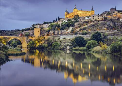 EDUCA Puzzle Západ slunce ve Španělsku: Toledo 1000 dílků