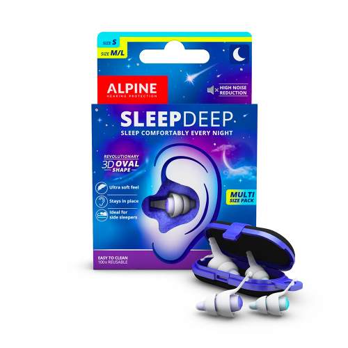 Alpine SleepDeep Multipack špunty do uší na spaní
