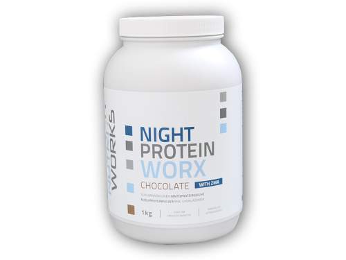 NutriWorks Night Protein Worx 1kg Příchuť: Čokoláda