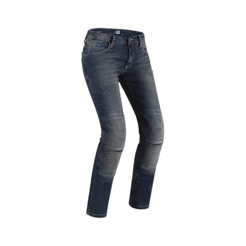Dámské moto jeansy PMJ Florida MID CE modrá 26