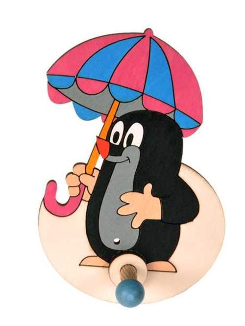 Věšák malý Krtek s deštníkem