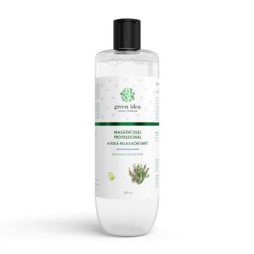 Topvet green idea Professional alpská relaxační směs masážní olej 500 ml