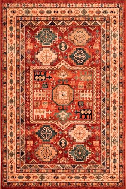 Osta Kashqai 4306-300 kusový koberec 120 x 170 Kusový Červená