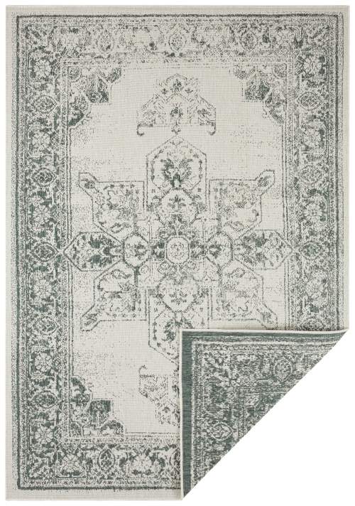 Zeleno-krémový venkovní koberec NORTHRUGS Borbon, 200 x 290 cm