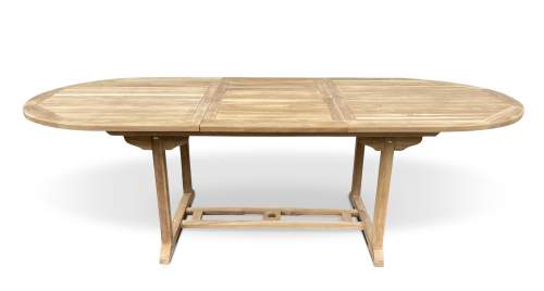 Texim FAISAL - teakový rozkládací zahradní stůl - typ stolu: OVÁL