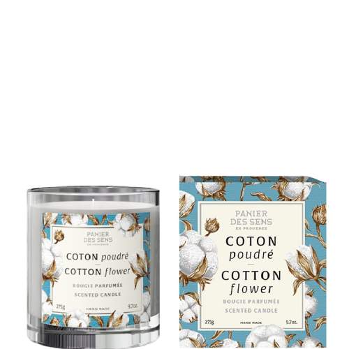Panier des Sens Cotton Flower parfémovaná svíčka 275 g