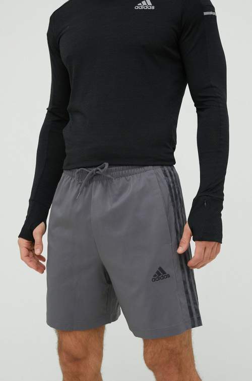 adidas 3S CHELSEA Pánské fotbalové šortky, tmavě šedá, velikost M