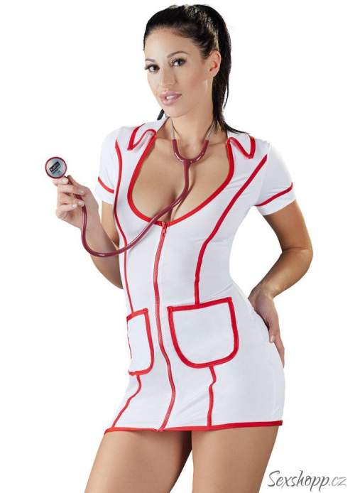 Cottelli Nurse - Nurse Costume Dress (White)L