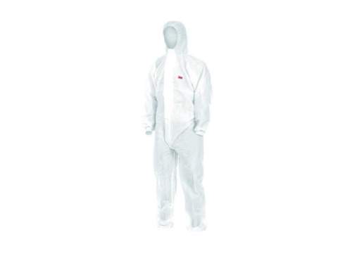 3M 4520 X Large Protective Coverall, X Large, Wht/grn