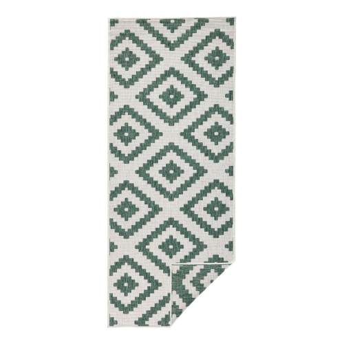 NORTHRUGS - Hanse Home koberce Kusový koberec Twin-Wendeteppiche 103131 grün creme Rozměry koberců: 80x350