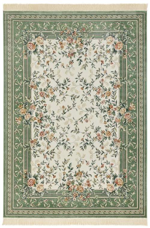 Nouristan - Hanse Home koberce Kusový koberec Naveh Green - 95x140 cm Zelená, Malé (80x150 cm a menší), Viskóza