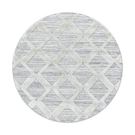 Kusový koberec Pisa 4703 Grey kruh - 200x200 (průměr) kruh cm