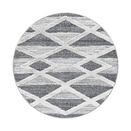 Ayyildiz koberce Kusový koberec Pisa 4709 Grey kruh Rozměry koberců: 200x200 (průměr) kruh